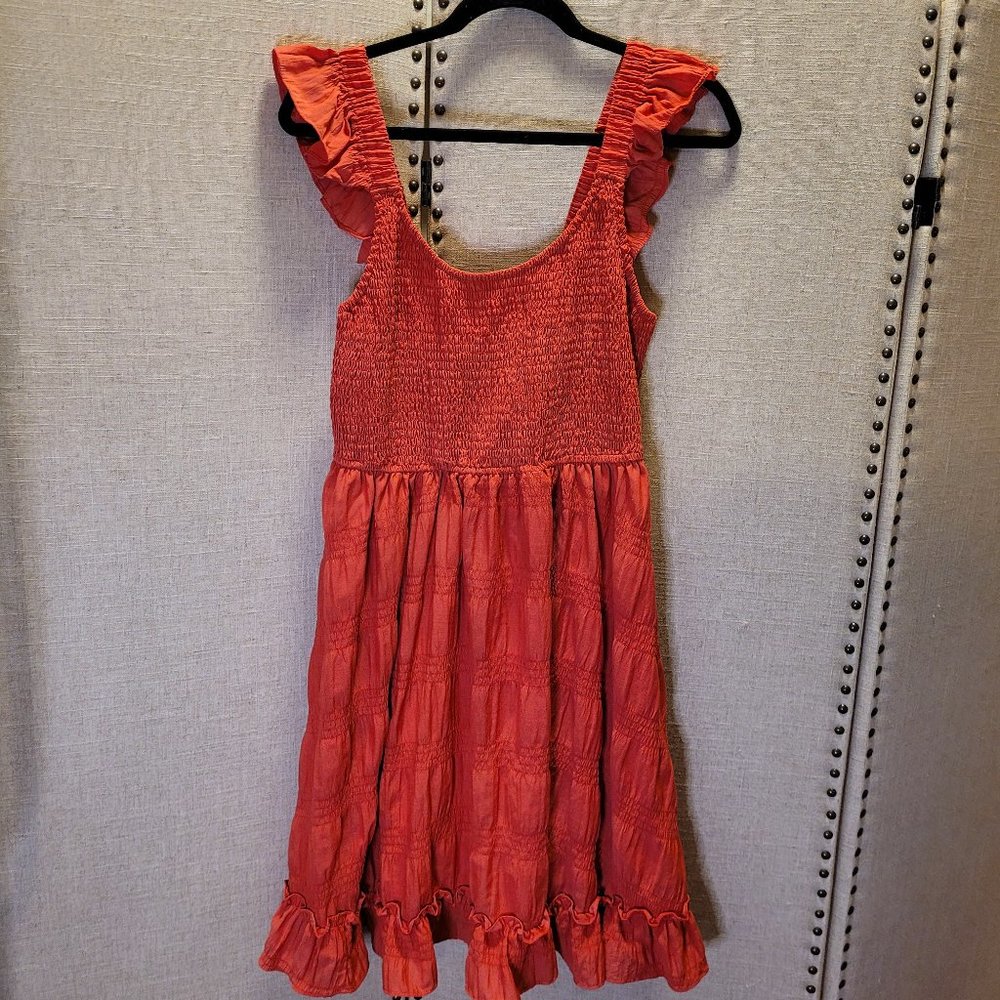 Smocked Flowy Midi Dress